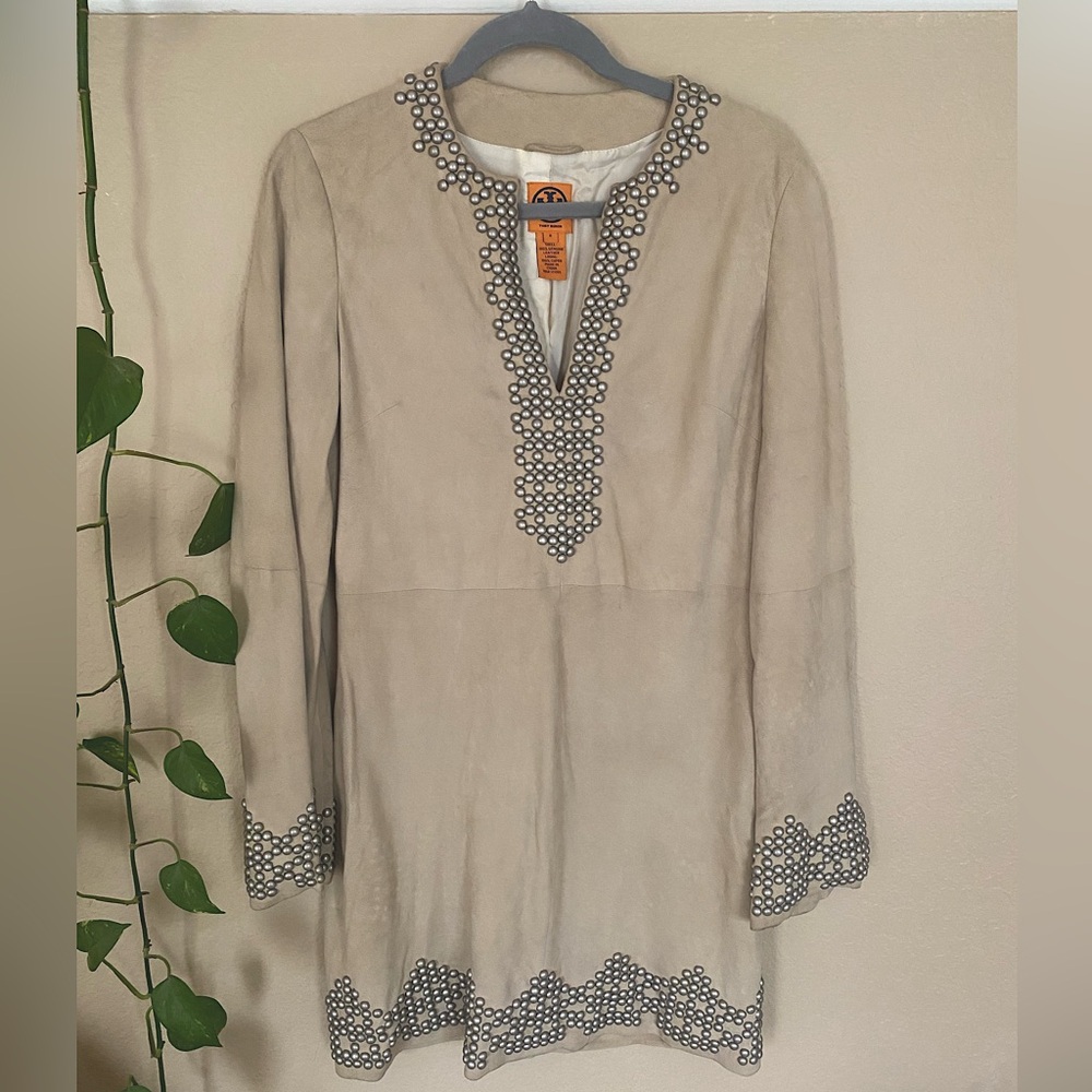 Tory Burch Studded Suede Dress
